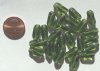 25 13mm Twisted Ovals - Olive
